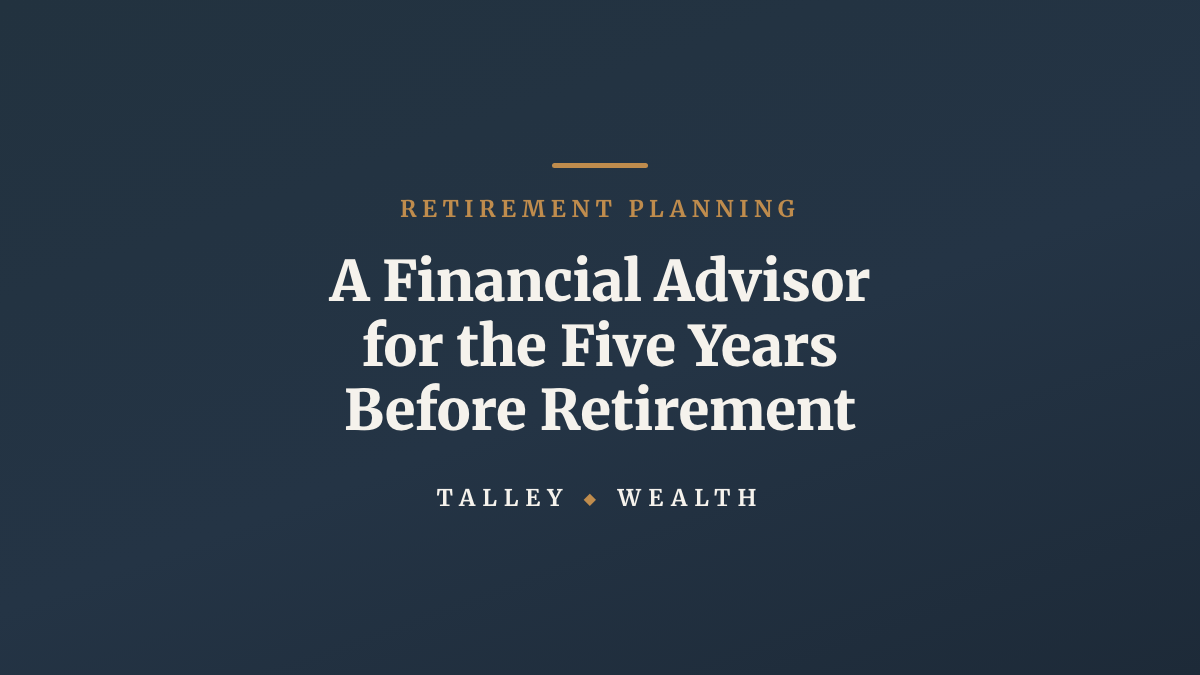 The Five Years Before Retirement: What Has to Happen, and In What Order?