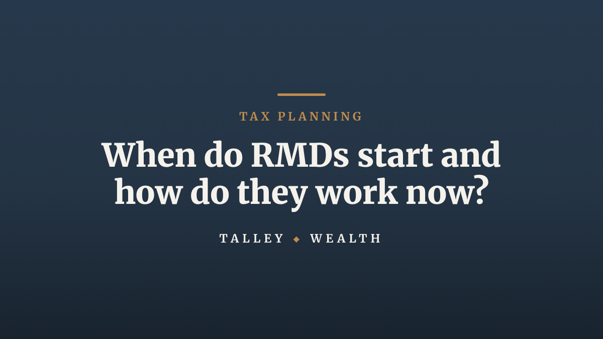 When do RMDs start and how do they work now?