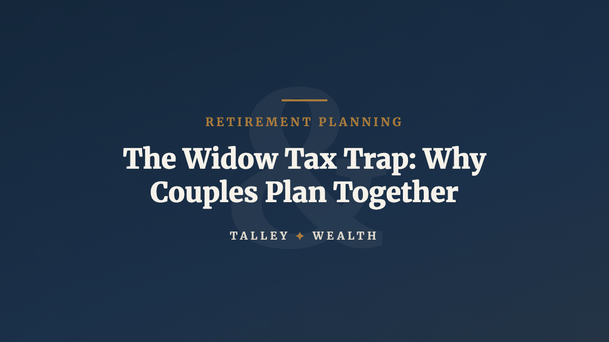 The Widow's Tax: Why Couples Plan Together for the Day Only One of Them Is Here